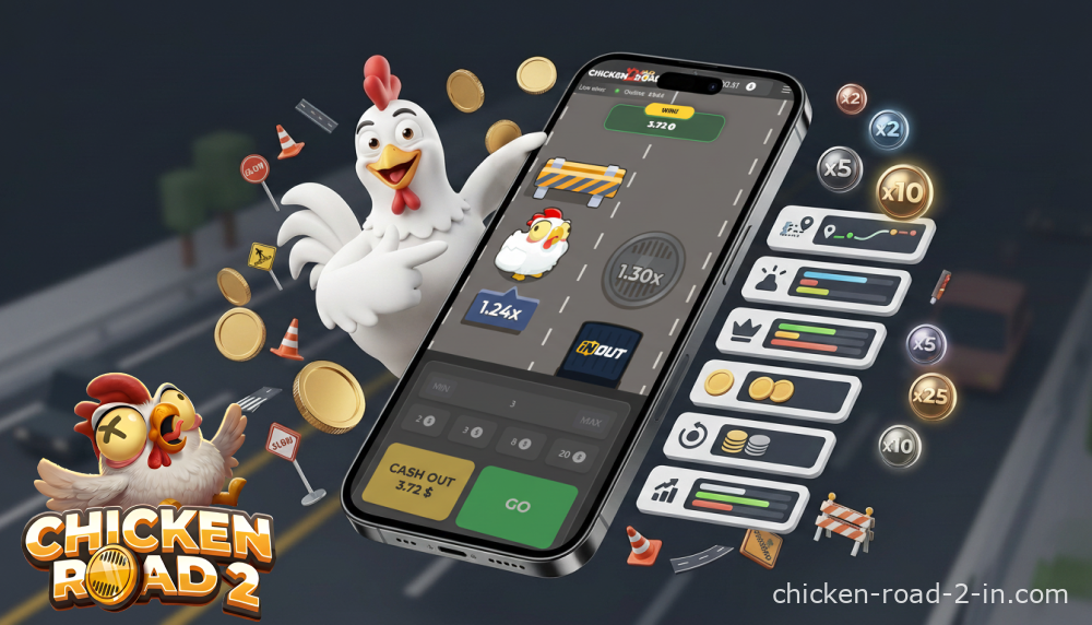 Chicken Road 2 App तेज़ी से लोड होता है और Android और iOS पर एक ही टैप से इसे कंट्रोल करना आसान है।