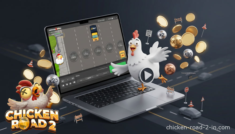 भारत में असली पैसे के लिए Chicken Road 2 खेलने के लिए, खिलाड़ियों को रजिस्टर करने, INR में फ़ंड जमा करने और गेम लॉन्च करने की आवश्यकता होती है।